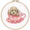 Bothy Threads Teacup Pup Counted Cross Stitch Kit